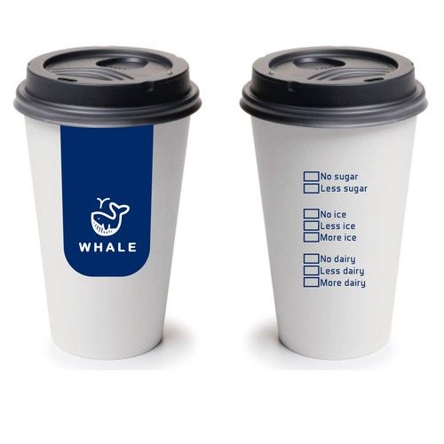 branded paper coffee cup printing near me